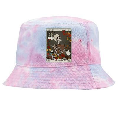 The Reader Tarot Card Bookish Tie-Dyed Bucket Hat