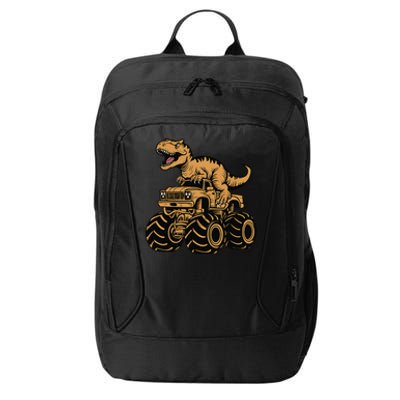 Tyrannosaurus Rex Trex Monster Truck Dinosaur Design City Backpack