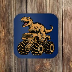 Tyrannosaurus Rex Trex Monster Truck Dinosaur Design Coaster