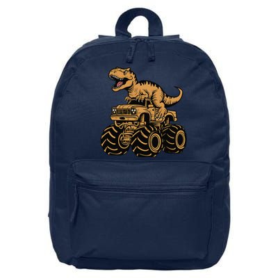 Tyrannosaurus Rex Trex Monster Truck Dinosaur Design 16 in Basic Backpack