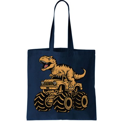 Tyrannosaurus Rex Trex Monster Truck Dinosaur Design Tote Bag