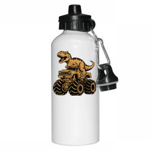 Tyrannosaurus Rex Trex Monster Truck Dinosaur Design Aluminum Water Bottle