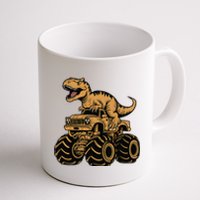 Tyrannosaurus Rex Trex Monster Truck Dinosaur Design Coffee Mug