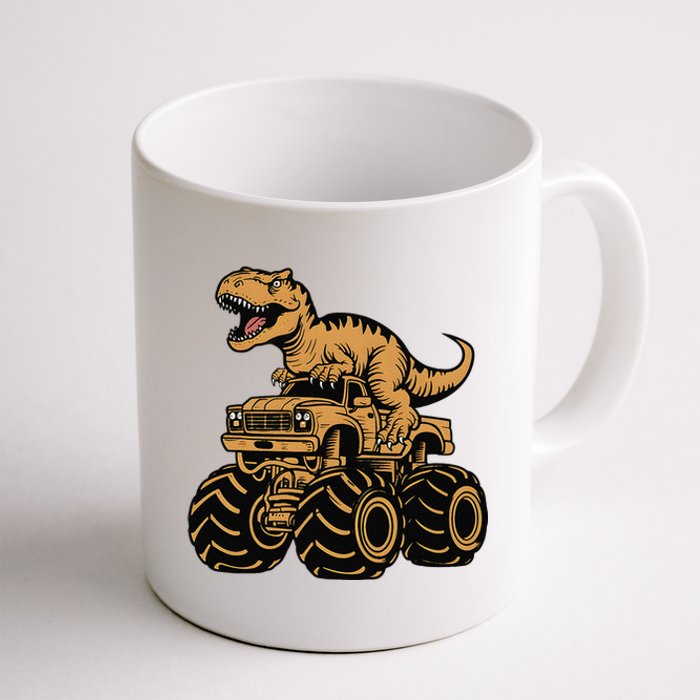 Tyrannosaurus Rex Trex Monster Truck Dinosaur Design Coffee Mug