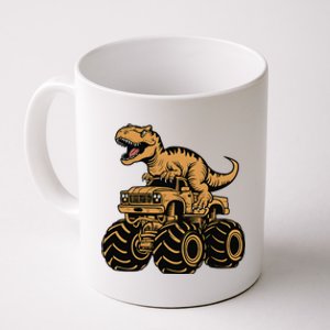 Tyrannosaurus Rex Trex Monster Truck Dinosaur Design Coffee Mug