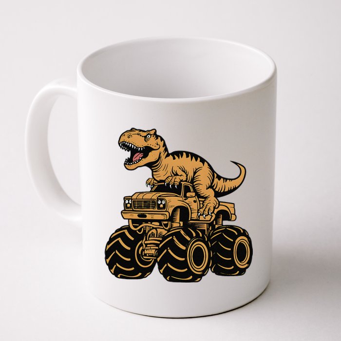 Tyrannosaurus Rex Trex Monster Truck Dinosaur Design Coffee Mug