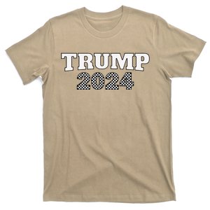 Trump Racing Theme 2024 Checker T-Shirt