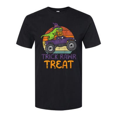 Trick Rawr Treat Dinosaur Monster Truck Halloween Softstyle CVC T-Shirt