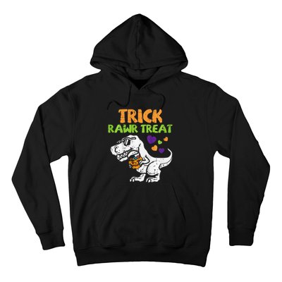 Trick Rawr Treat Dinosaur Trex Halloween Hoodie