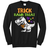 Trick Rawr Treat Dinosaur Trex Halloween Sweatshirt