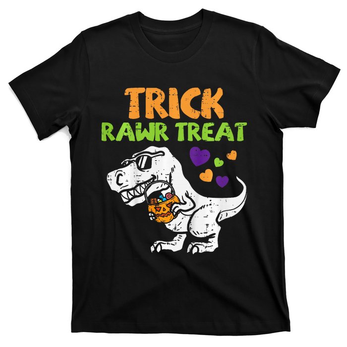 Trick Rawr Treat Dinosaur Trex Halloween T-Shirt