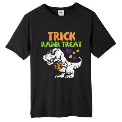 Trick Rawr Treat Dinosaur Trex Halloween Tall Fusion ChromaSoft Performance T-Shirt