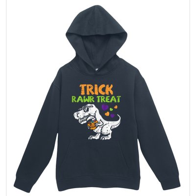 Trick Rawr Treat Dinosaur Trex Halloween Urban Pullover Hoodie