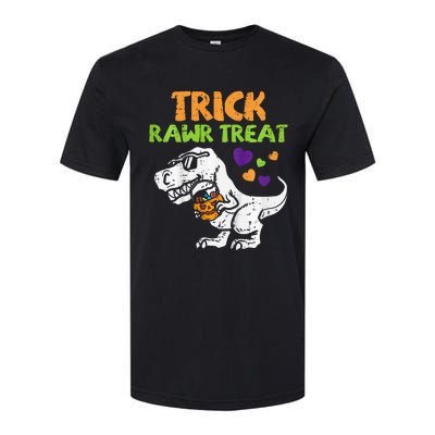 Trick Rawr Treat Dinosaur Trex Halloween Softstyle CVC T-Shirt