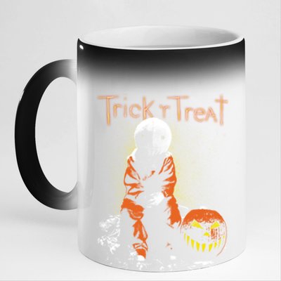 Trick R Treat Sitting Sam Meaningful Gift 11oz Black Color Changing Mug