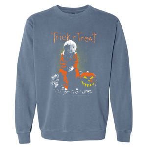 Trick R Treat Sitting Sam Meaningful Gift Garment-Dyed Sweatshirt