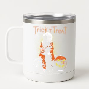 Trick R Treat Sitting Sam Meaningful Gift 12 oz Stainless Steel Tumbler Cup