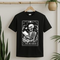 The Reader Tarot Funny Skeleton Reading T-Shirt
