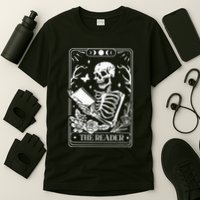 The Reader Tarot Funny Skeleton Reading T-Shirt