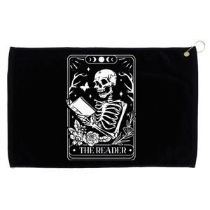 The Reader Tarot Funny Skeleton Reading Grommeted Golf Towel