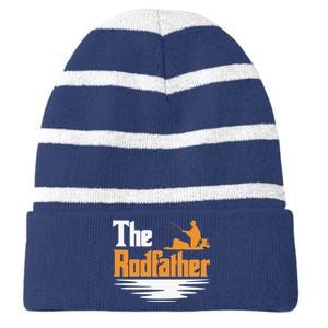 The Rodfather Striped Beanie with Solid Band