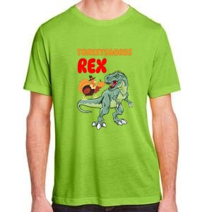 Turkeysaurus Rex Turkey Dino Thanksgiving Adult ChromaSoft Performance T-Shirt