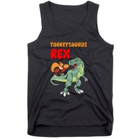 Turkeysaurus Rex Turkey Dino Thanksgiving Tank Top