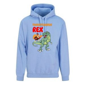 Turkeysaurus Rex Turkey Dino Thanksgiving Unisex Surf Hoodie