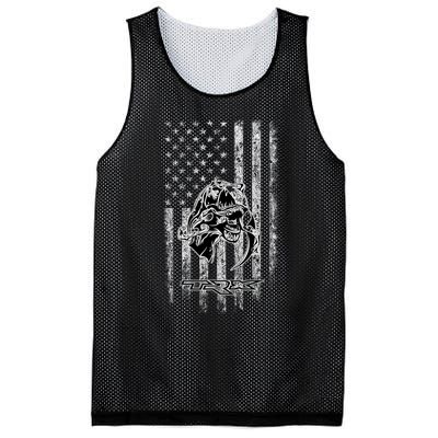 T Rex TRX Truck Car Ram USA Flag Mesh Reversible Basketball Jersey Tank