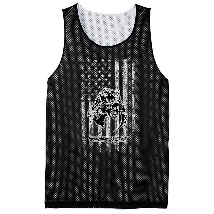 T Rex TRX Truck Car Ram USA Flag Mesh Reversible Basketball Jersey Tank