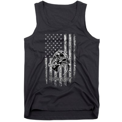 T Rex TRX Truck Car Ram USA Flag Tank Top