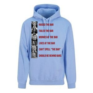 Trump Raised The Bar Biden Can't Spell The Bar Funny Republican Unisex Surf Hoodie