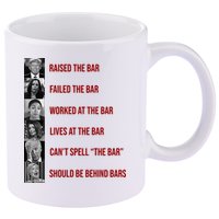 Trump Raised The Bar Biden Can't Spell The Bar Funny Republican 11oz C Handle Ceramic Mug