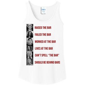 Trump Raised The Bar Biden Can't Spell The Bar Funny Republican Ladies Essential Tank