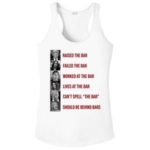 Trump Raised The Bar Biden Can't Spell The Bar Funny Republican Ladies PosiCharge Competitor Racerback Tank