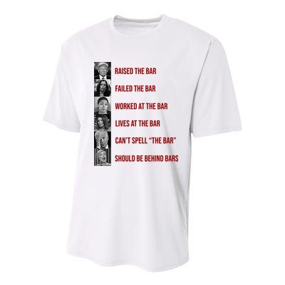 Trump Raised The Bar Biden Can't Spell The Bar Funny Republican Youth Performance Sprint T-Shirt