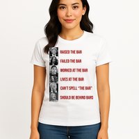 Trump Raised The Bar Biden Can't Spell The Bar Funny Republican Womens T-Shirt