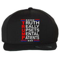 Trump Really Upsets Mental Patients Wool Snapback Cap