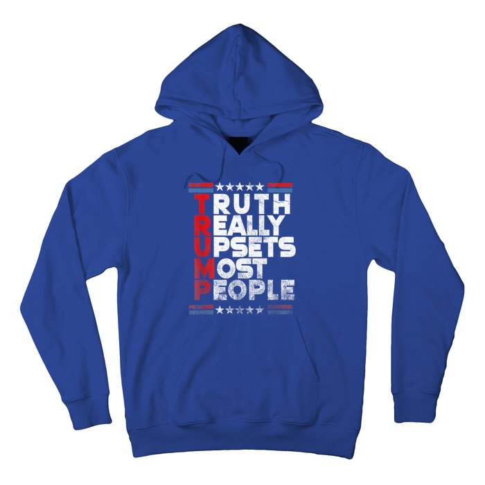 Truth Really Upsets Most People Design Vintage Flag Hoodie