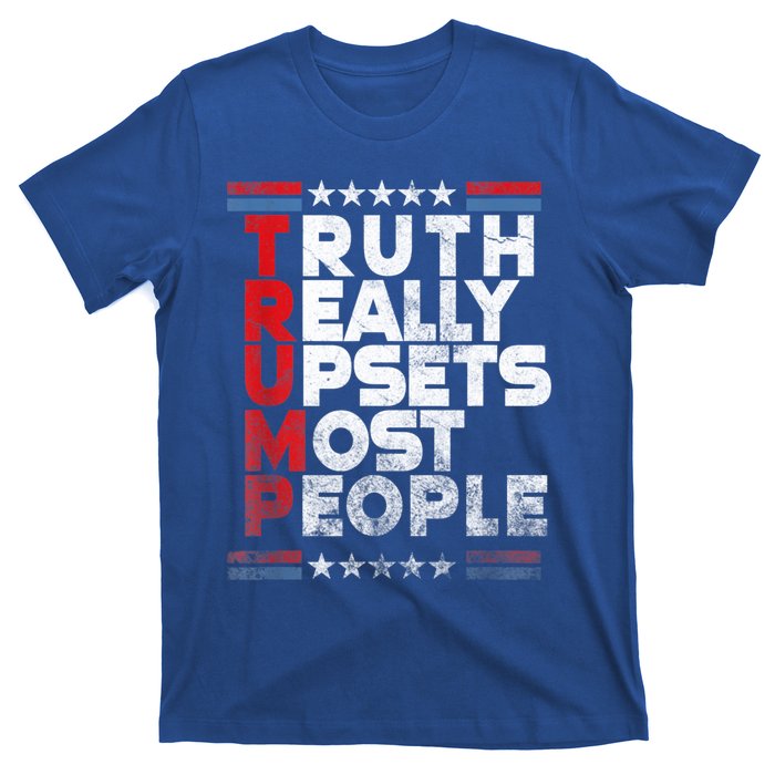 Truth Really Upsets Most People Design Vintage Flag T-Shirt