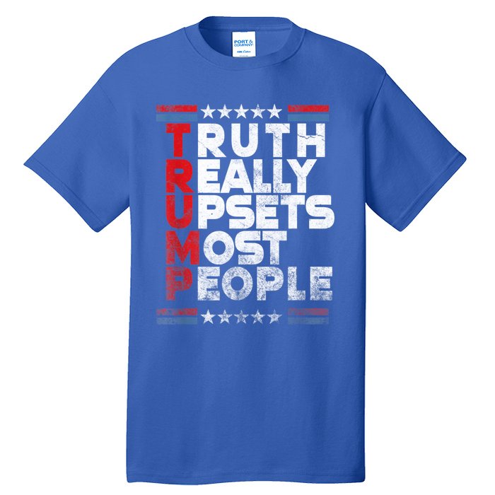 Truth Really Upsets Most People Design Vintage Flag Tall T-Shirt