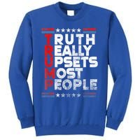 Truth Really Upsets Most People Design Vintage Flag Tall Sweatshirt