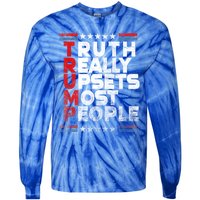 Truth Really Upsets Most People Design Vintage Flag Tie-Dye Long Sleeve Shirt