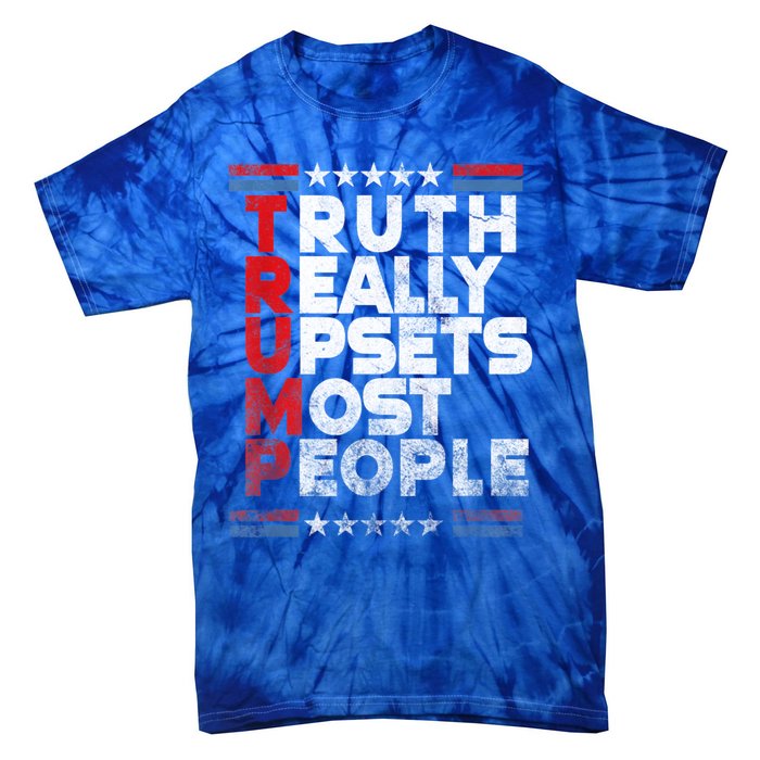 Truth Really Upsets Most People Design Vintage Flag Tie-Dye T-Shirt