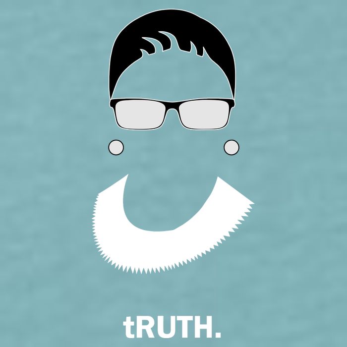 Truth Ruther Bader Ginsburg Rgb Sueded Cloud Jersey T-Shirt