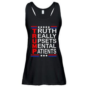 Trump Really Upsets Mental Patients Ladies Essential Flowy Tank