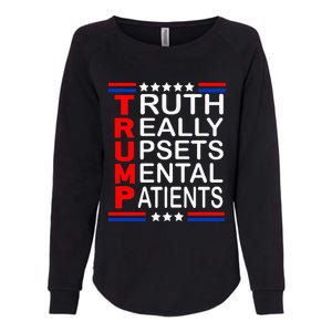 Trump Really Upsets Mental Patients Womens California Wash Sweatshirt