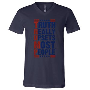 Truth Really Upsets Most People V-Neck T-Shirt