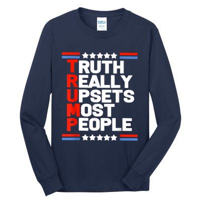 Truth Really Upsets Most People Trump 2024 Tall Long Sleeve T-Shirt