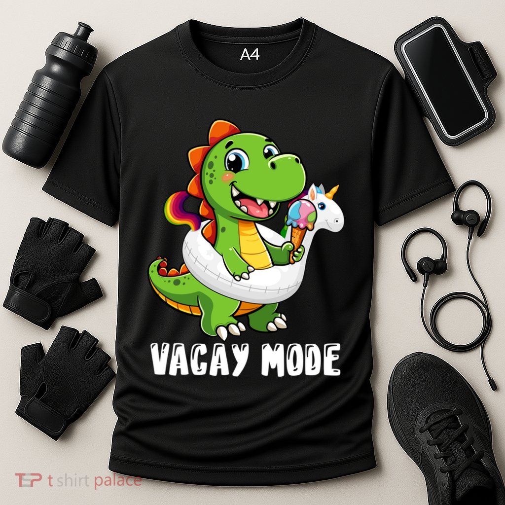 T Rex Unicorn Float Swimming Pool Party Swimmer Vacay Mode Great Gift Performance Shirt